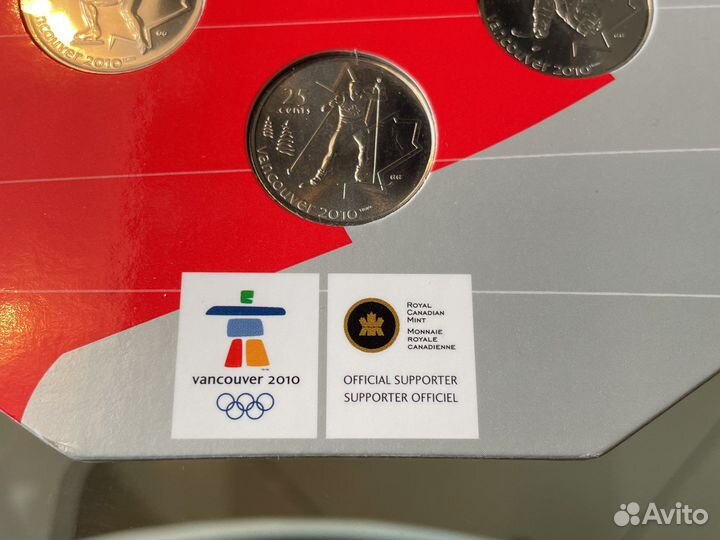 Набор монет Канада Олимпийские игры 2010