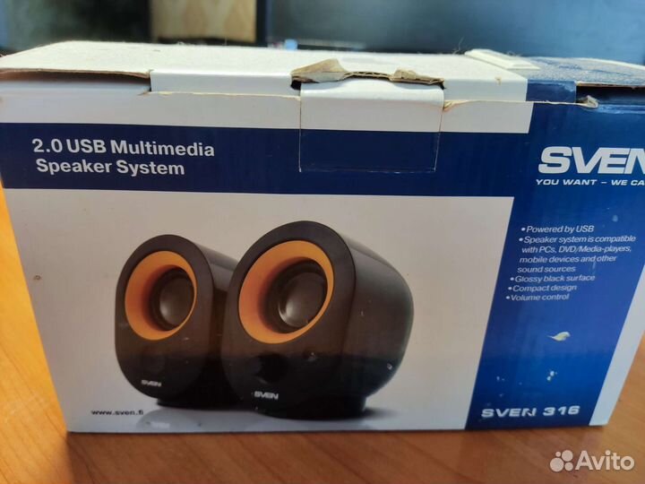 Колонки 2.0 Sven 316 USB