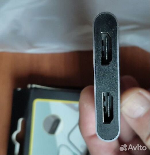 Хаб/Концентратор USB-C HUB 4 в 1 с Type-C в hdmi*2