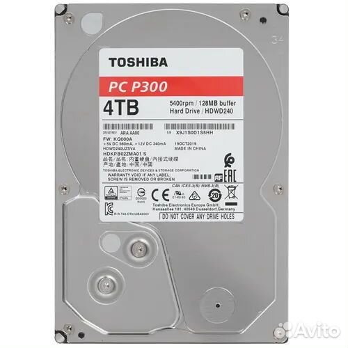 Жесткий диск 4тб toshiba