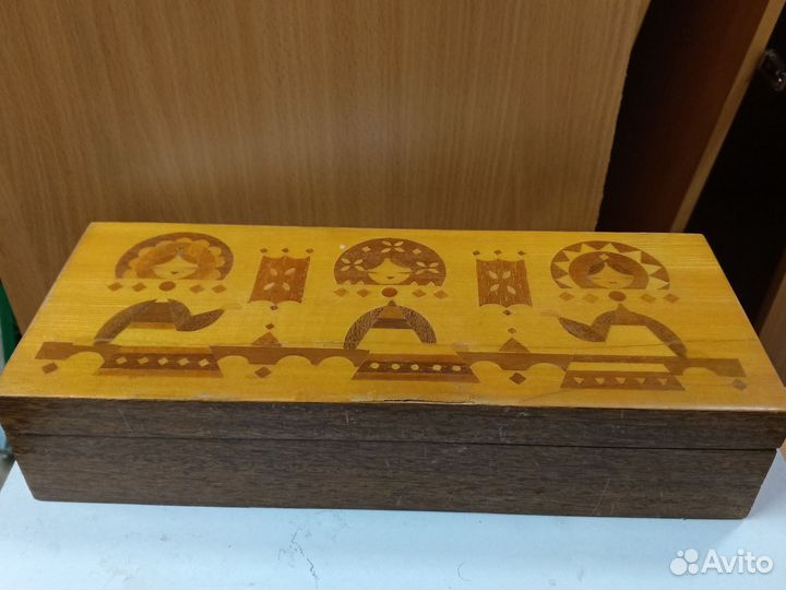 Шкатулка инкрустированная СССР