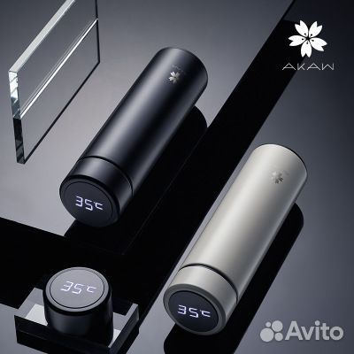Термос akaw AK-IN48 с встроенным градусником. 480