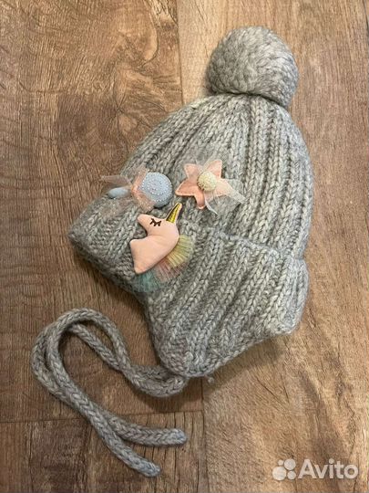 Шапки зимние детские на 2-3 года
