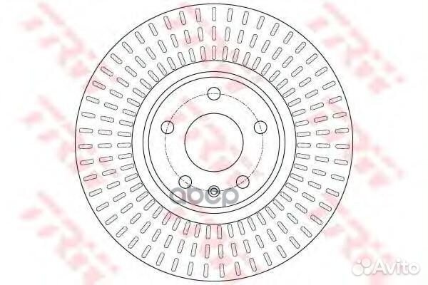 Диск торм. audi A4/A6/A5/A7 08 перед. вент. 1
