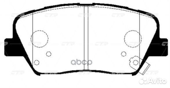 Колодки тормозные дисковые перед GK0556 CTR