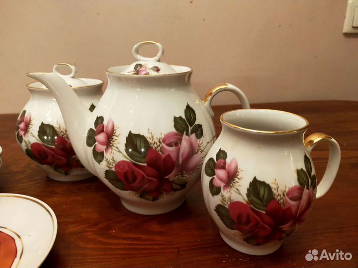 Фарфоровый чайный сервиз Дулёво