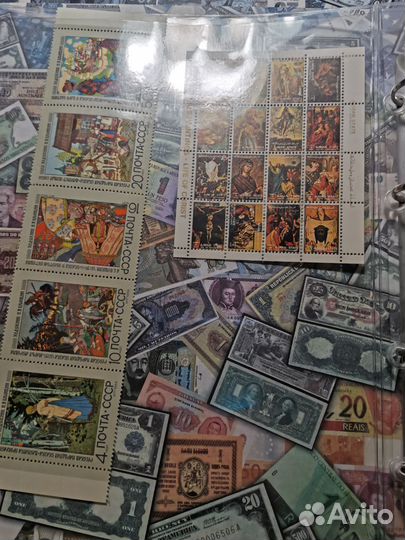 Почтовые марки СССР в альбоме