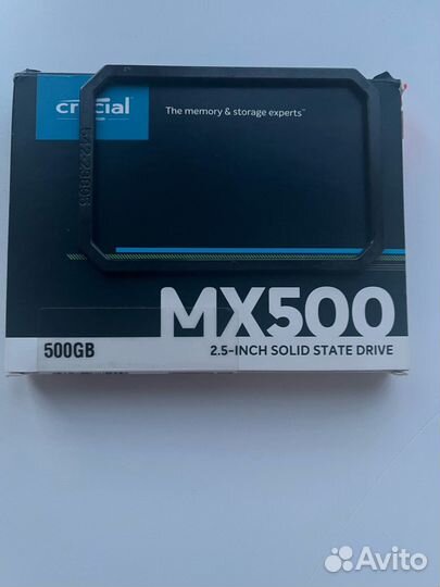 SSD Crucial MX500 на 500гб