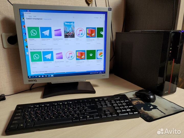 Комп в сборе asus 4я цпу Intel/ 16Gb озу/ 120G SSD