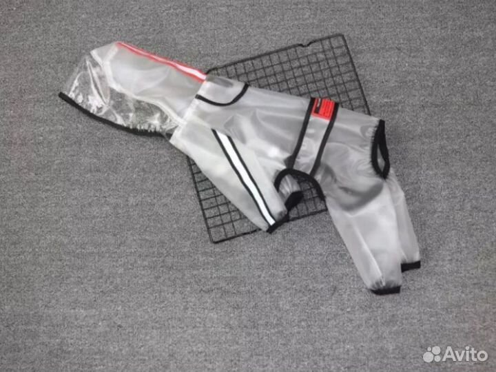 Дождевик для собаки (плащ собаке) прозрачный