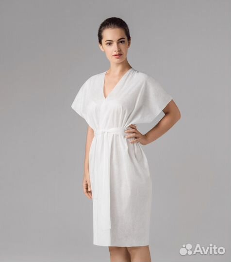 00-191 Халаты одноразовые универсальный 10шт спанл