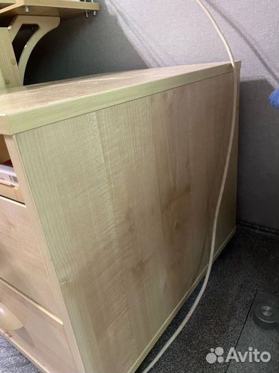 Тумба Дэми тув-09 выкатная на 2 ящика с пеналом