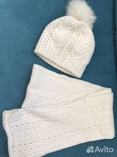 Шапка и шарф для девочки