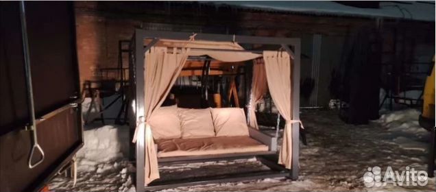 Садовые качели пергола