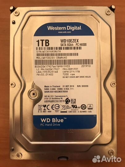 Жесткий диск Western Digital WD Blue 1 TB WD10ezex