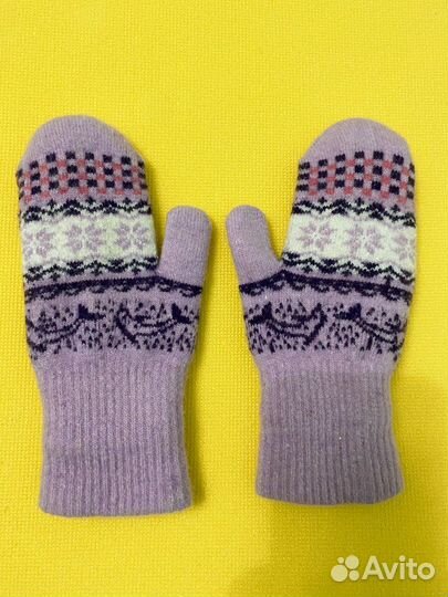 Варежки теплые зимние детские и взрослые