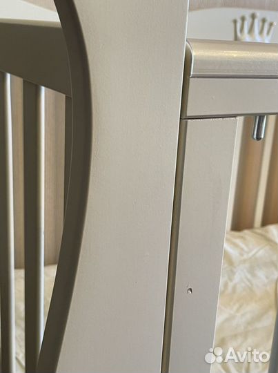 Детская кроватка с маятником лель 0-3 лет