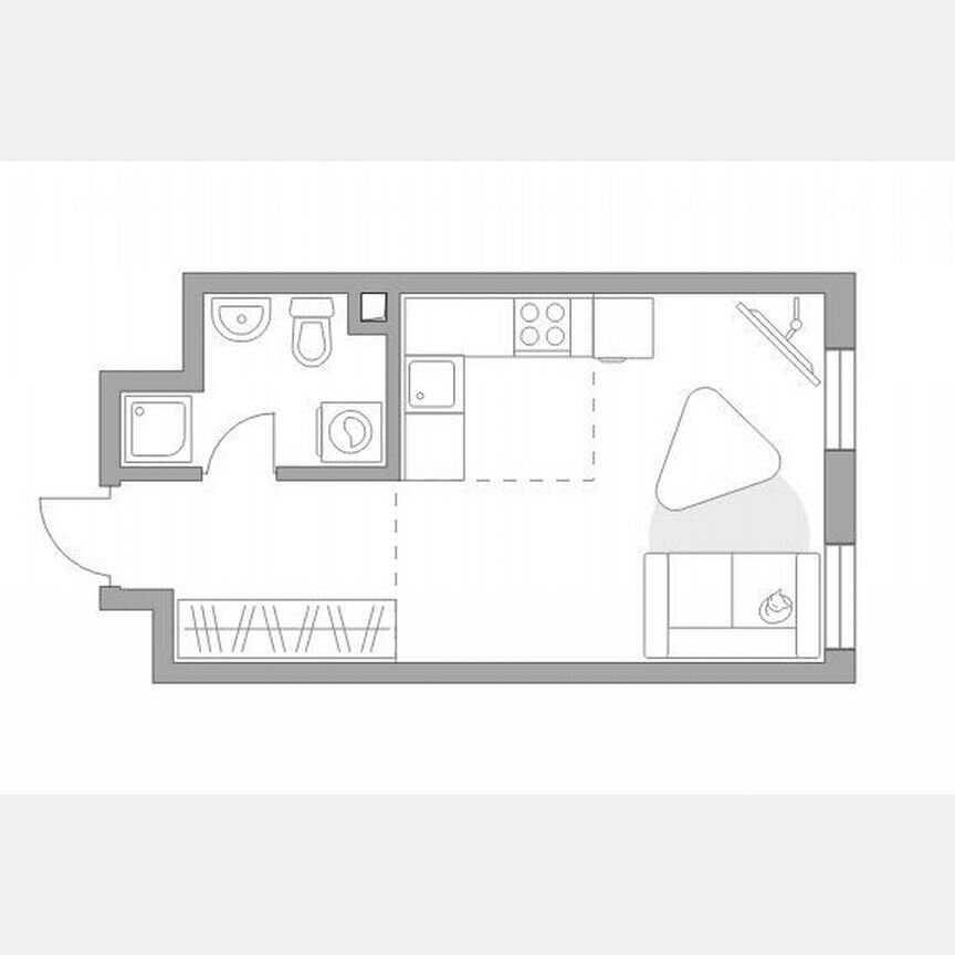 Квартира-студия, 27,7 м², 3/30 эт.