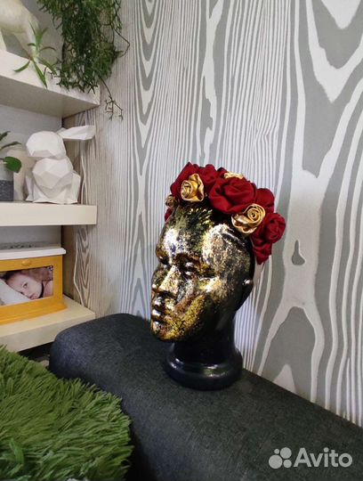 Ободок цветы в русско-народном стиле