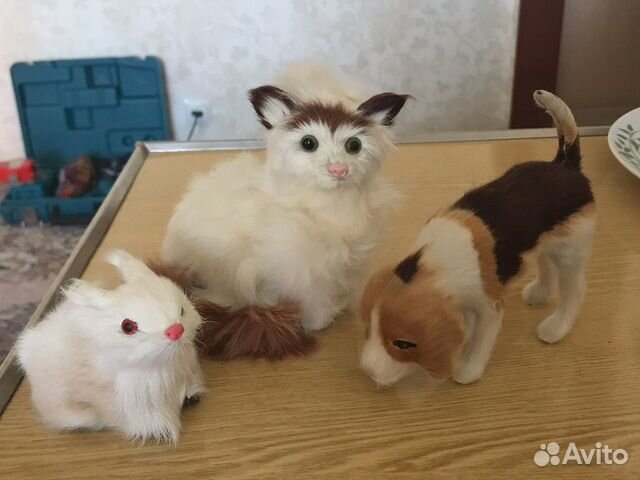 Меховые фигурки животных