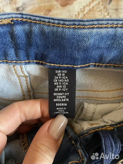 Джинсы на мальчика 140