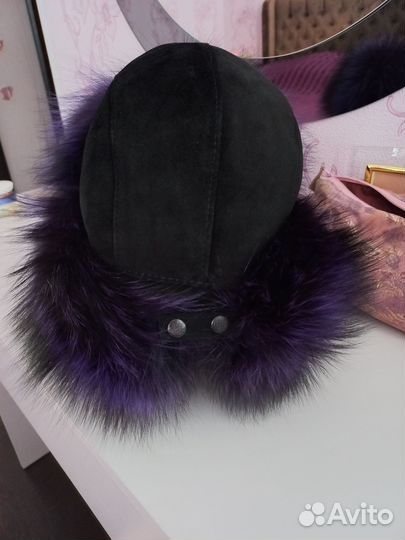 Шапка зимняя меховая женская песец