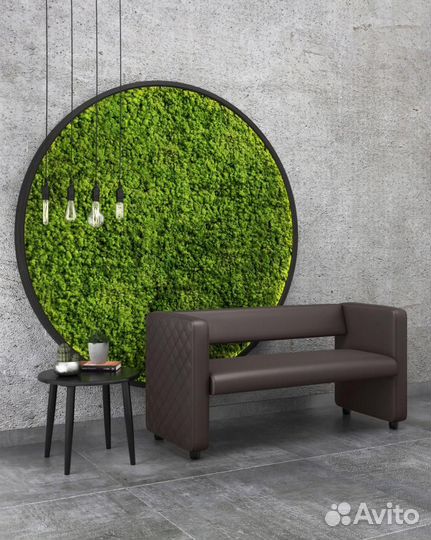 Диван в офис / Диван коричневый для зоны ожидания