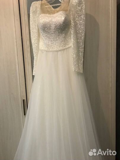Свадебное платье 44 46 новое