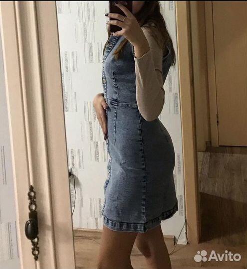 Джинсовый сарафан
