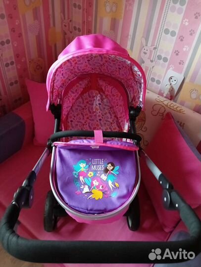 Коляска для кукол demi star 2 в 1