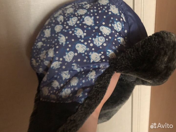 Шапка ушанка для мальчика р52-54