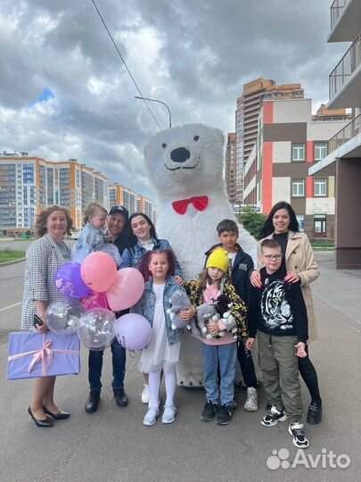 Поздравление от 3м белого медведя аниматор