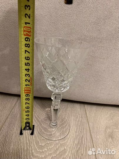 Хрустальный бокал,Чехословакия,богемия,винтаж
