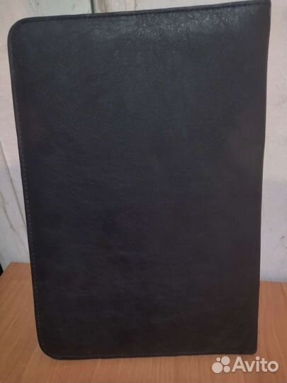 Кожаная папка на молнии для документов