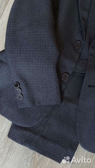 Школьный костюм для мальчика 122 серый