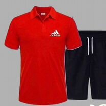 Мужской спортивный костюм шорты и футболка adidas