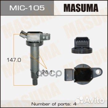 Катушка зажигания toyota 1azfe/2azfe MIC-105 Ma
