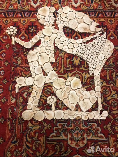 Панно орел можжевельник