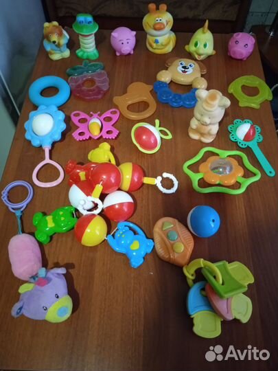 Игрушки погремушки пакетом