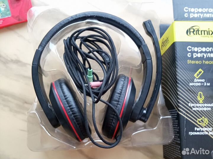 Проводная гарнитура Ritmix RH-516M