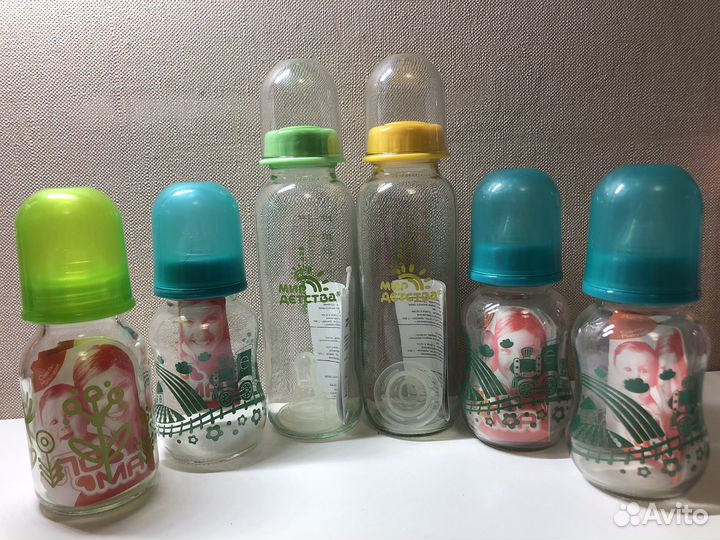Бутылочки для кормления стекло