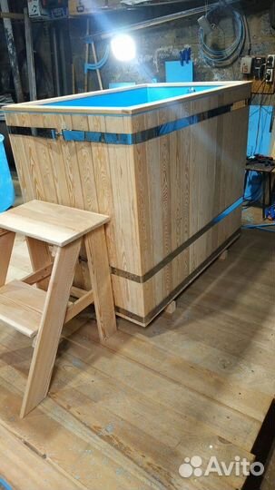 Купель для бани со вставкой