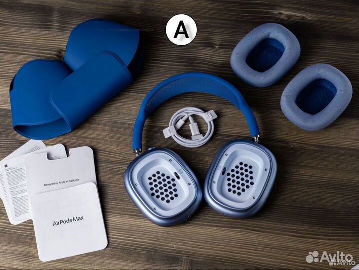 AirPods Max Sky Blue (Лучшая версия + гарантия)