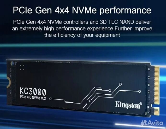 Ssd m2 nvme kingston kc3000 1tb,2tb