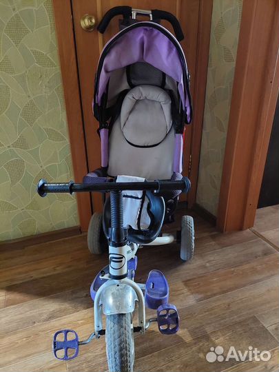 Детский трехколесный велосипед коляска бу
