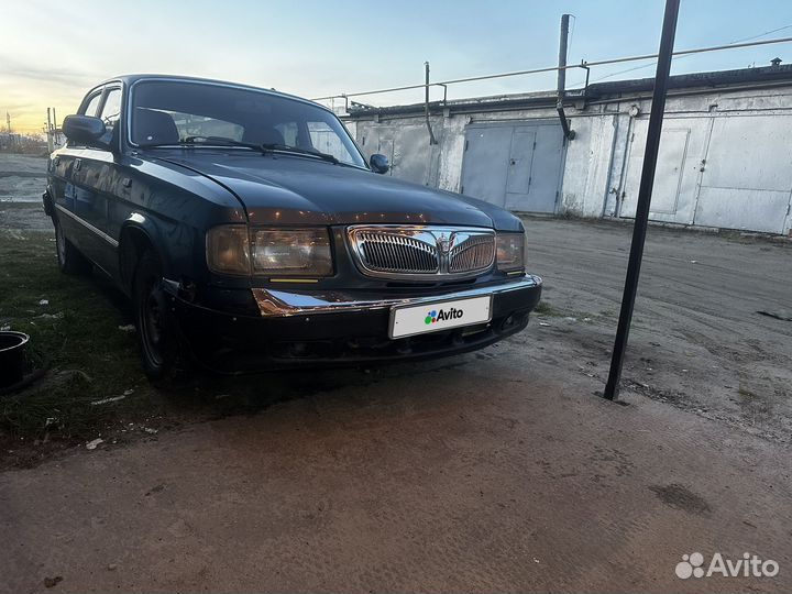 ГАЗ 3110 Волга 2.3 МТ, 2002, битый, 169 617 км