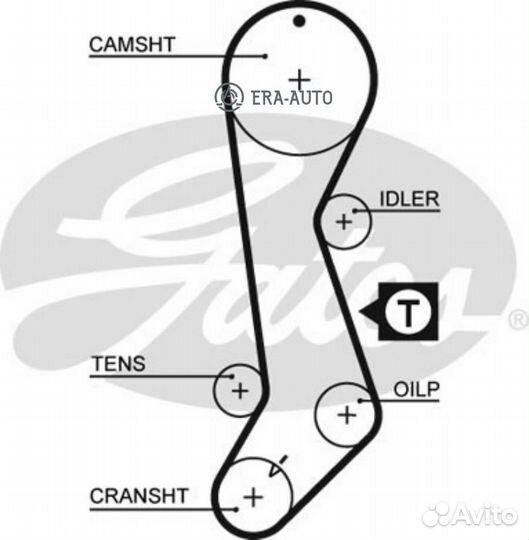 Gates 5358XS ремень грм 124x260H\ Toyota Corolla 1.3 16V 92