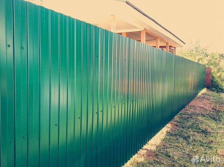 Забор из профнастила