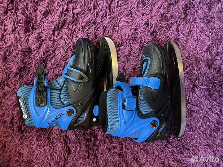 Коньки детские раздвижные 30 33