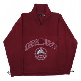 Кофта флиска dissident Half-Zip in Wine